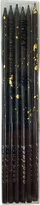 

Набор свечей для торта S.G. Home SG-CC-6GL (6 шт, черный/золото)