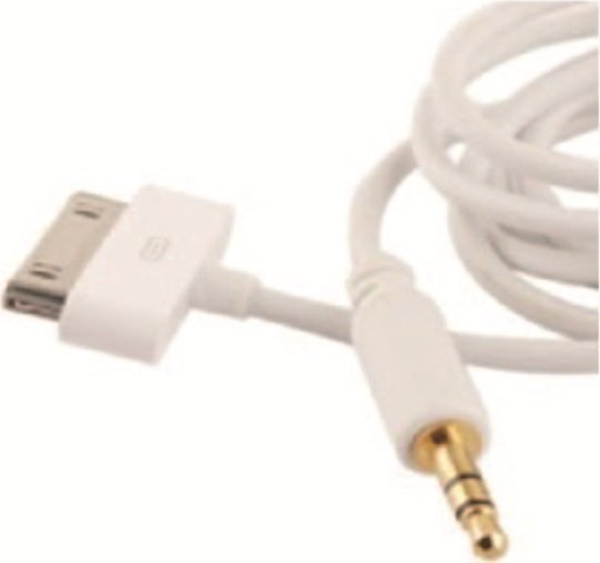 

Кабель VCOM CV223 3.5 мм jack - Apple 30-pin (1 м, белый)