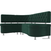 Угловой диван Лига диванов Вегас 105171 (левый, зеленый)