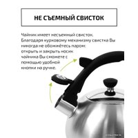 Чайник со свистком TimA WTK196