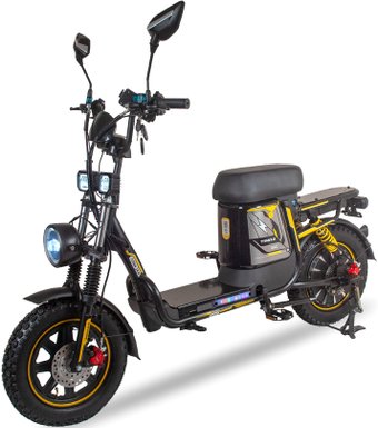 Электровелосипед Minako Titan 2.0 2025 (черный/желтый)