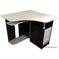 Стол Компас мебель КС-003-03 (венге темный/дуб молочный)