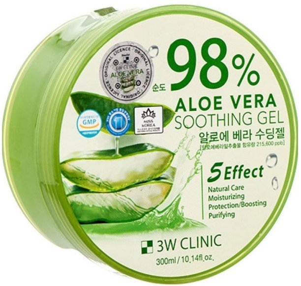 

3W Clinic Гель для тела Aloe Vera Soothing Gel 98% универсальный 300 мл