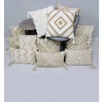 Чехол на подушку Matex Tufted ALEX-018 (белый/молочный/слоновая кость)