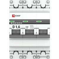 Выключатель автоматический EKF PROxima ВА 47-63 mcb4763-3-1.6D-pro