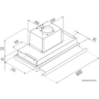 Кухонная вытяжка Ciarko EDS 60 GBK