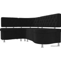 Угловой диван Лига диванов Вегас 105175 (левый, черный)