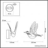 Бра Odeon Light Colombella 4341/3WLA