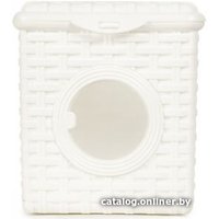 Коробка для хранения Violet Ротанг с иллюминатором V420306 (белый)