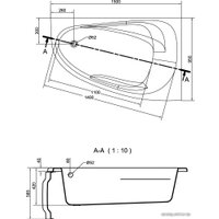 Ванна Cersanit Joanna New 150x95 (правая)