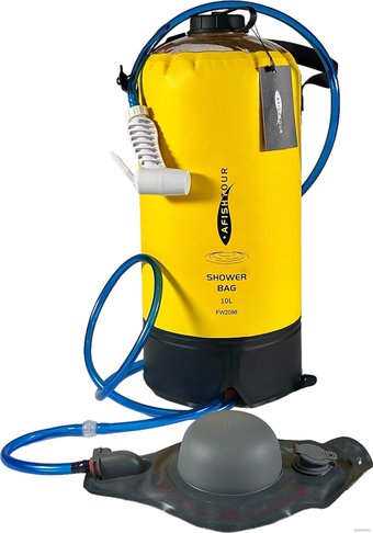 Душ походный AfishTour 10L Camp Shower Bag PVC 500D 516164 (желтый)