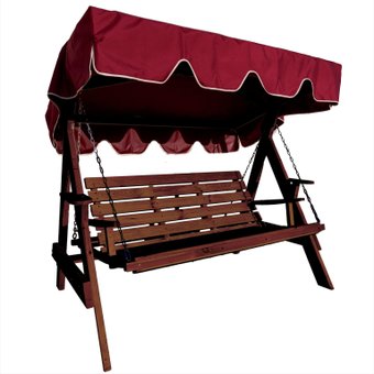 Садовые качели Сокол бай Прага 2 палисандр (бордовый)