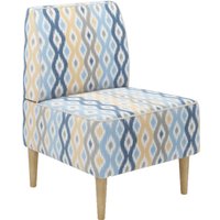 Интерьерное кресло MONOFIX Одос Принт кресло (абстракция голубой/микровелюр)