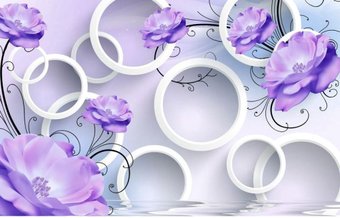 Фотообои Citydecor Цветочная абстракция 6 3D 400x254