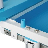 Парта Растущая мебель B204 + стул + выдвижной ящик + подставка для книг + светильник (голубой/белый) в Витебске