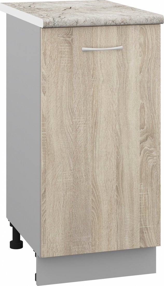 

Шкаф напольный Кортекс-мебель Корнелия Лира НШ40р (дуб сонома/марсель)