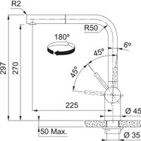 Смеситель Franke Atlas Neo 115.0628.210 (антрацит)
