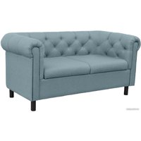Диван Brioli Винчестер двухместный (J14/голубой)