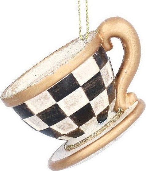 

Елочная игрушка Gisela Graham Alice in Christmas Land Чашка с блюдцем 10682_2