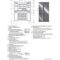 Многодверный холодильник Sharp SJ-FS97VBK