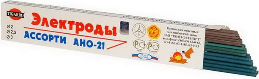 

Электрод Tigarbo МР-3C Ассорти ф2/2.5/3 мм 00-00000625 (1кг)