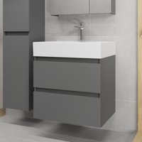 Lauter Тумба с умывальником Mia 60 + Optima 60.5 (графит)