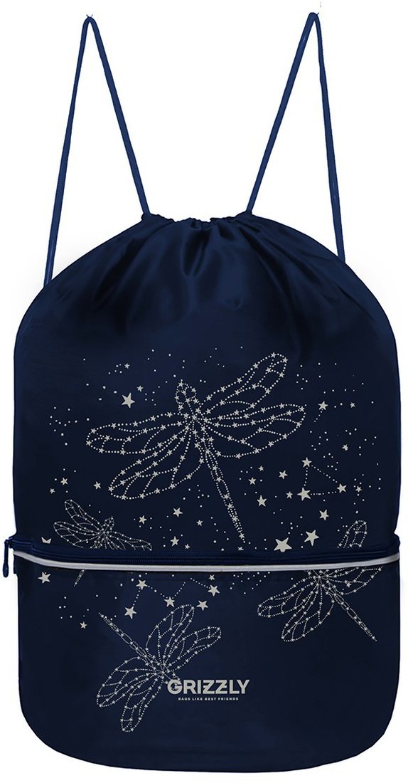 

Мешок для обуви Grizzly OM-34-1 (синий)