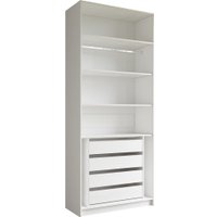 Шкаф-гармошка Евва Лайн ЛН-2D.560.04(2Z/2Z) (бодега белый)