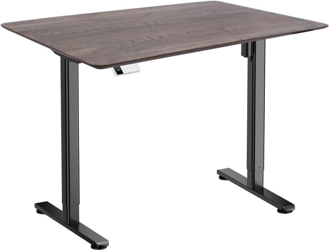 

Стол для работы стоя ErgoSmart Wooden Electric Desk Slim 1300х750х27 мм (скошенный край, дуб галифакс/черный)