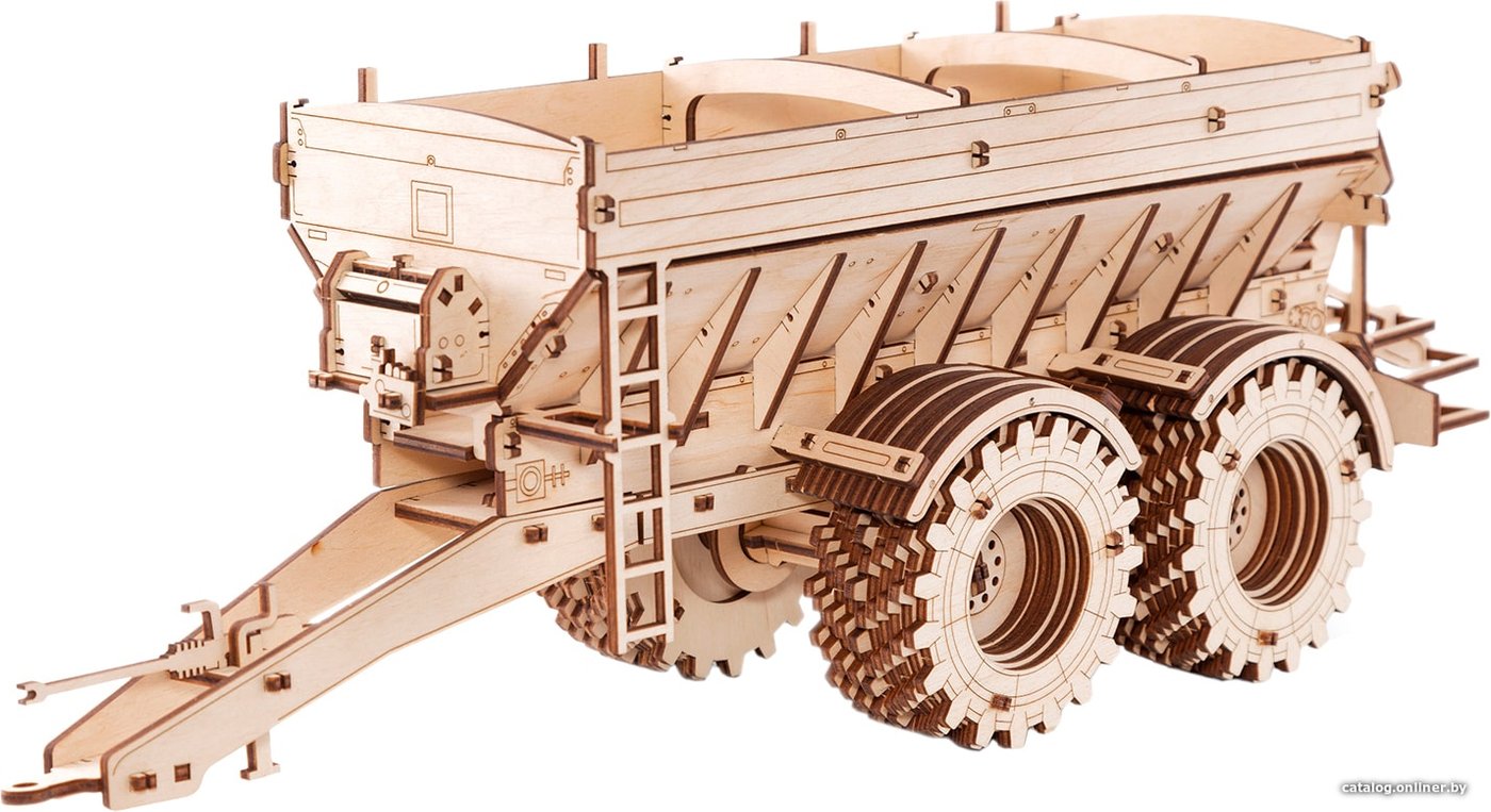 3Д-пазл Eco-Wood-Art Прицеп для Кировец K-7M