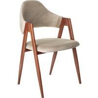 Стул с подлокотниками Mio Tesoro Луна DC-048A (велюр бежевый/коричневый) в Бресте