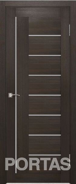 

Межкомнатная дверь Portas S29 80x200 (орех шоколад, стекло мателюкс матовое)