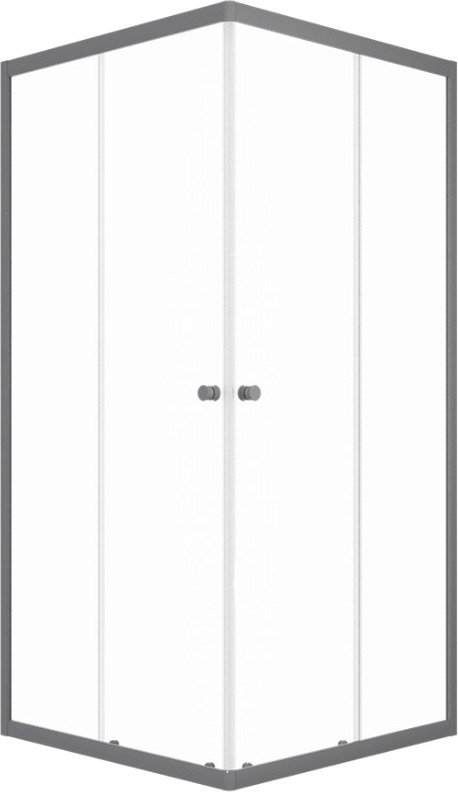 

Душевой уголок Triton Вента 90x90 (графит, без поддона)