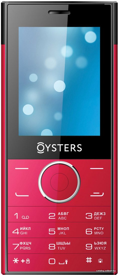 Кнопочный телефон Oysters Ufa Red