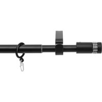 Карниз для штор Sundays Home Имидж Раздвижной 16/19мм 1-рядный (черный матовый, 1.6-3м)