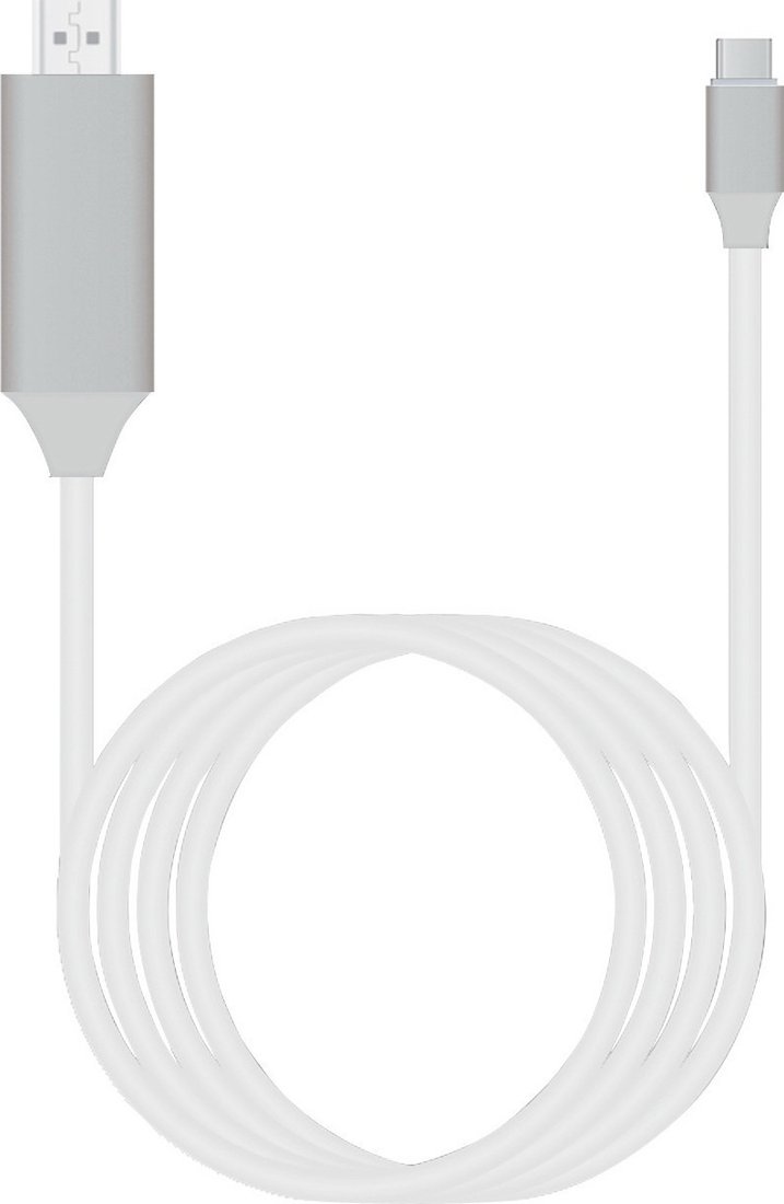Кабель USBTOP UltraHD 4K USB Type-C - HDMI (2 м, белый)
