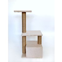 Комплекс Kogtik С домиком кбд (бежевый/джут)