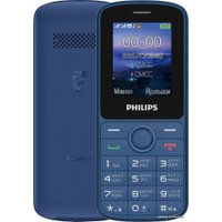 Кнопочный телефон Philips Xenium E2101 (синий)