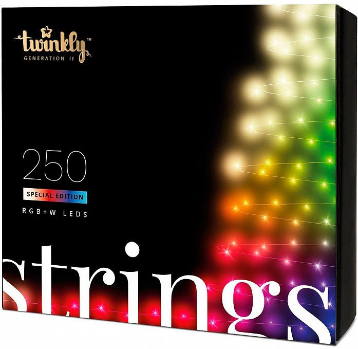 Светодиодная гирлянда Twinkly Strings Special edition Multicolor+White edition 250 LED с Wi-Fi и Bluetooth
