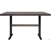 Кухонный стол Buro7 Двутавр 120 (классика, дуб мореный/черный)