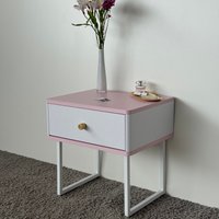 Тумба Shtabe Royal 5301 эко (зефир/белый/р.золото)