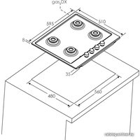 Варочная панель Candy CHG6DWPX