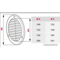 Вентиляционная решетка Awenta TRU20