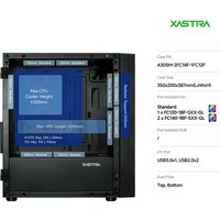 Корпус XASTRA A305M 3FRGB (черный)