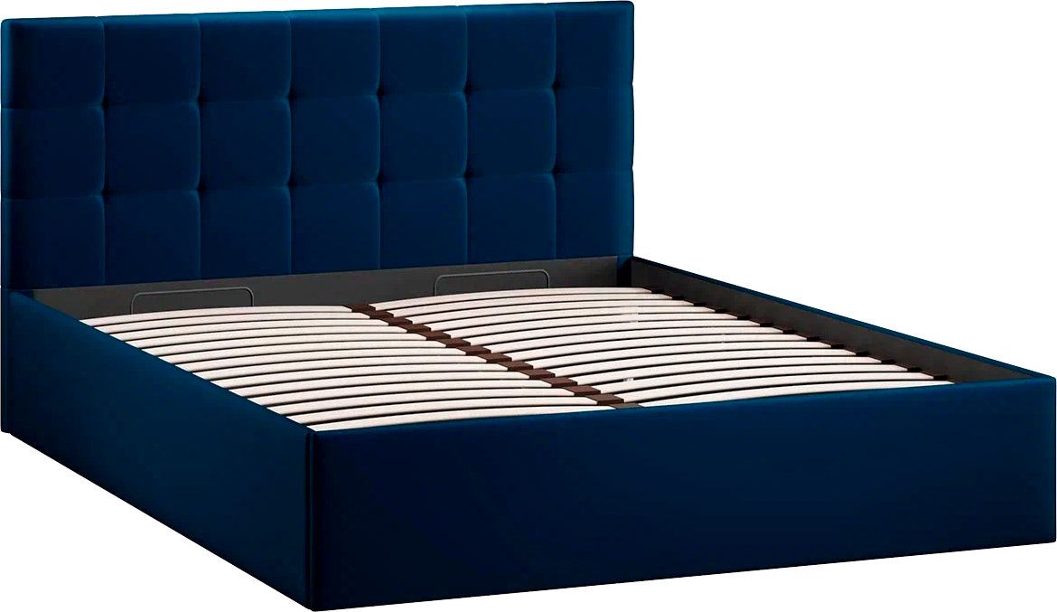 

Кровать Трия Джоли Универсальная с ПМ Тип 1 и заглушиной 160x200 (велюр Confetti Blue)
