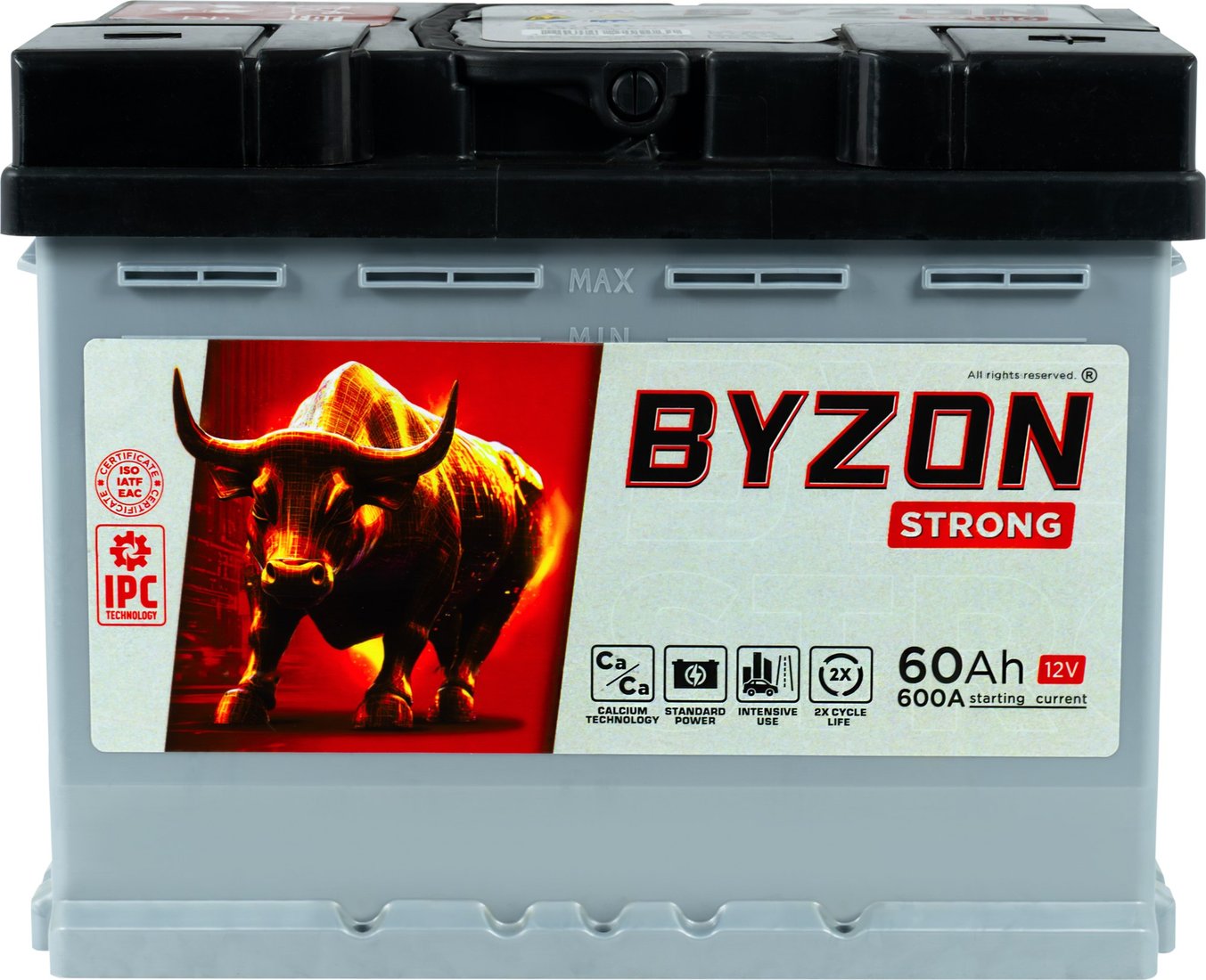 

Автомобильный аккумулятор BYZON R+ (60 А·ч)