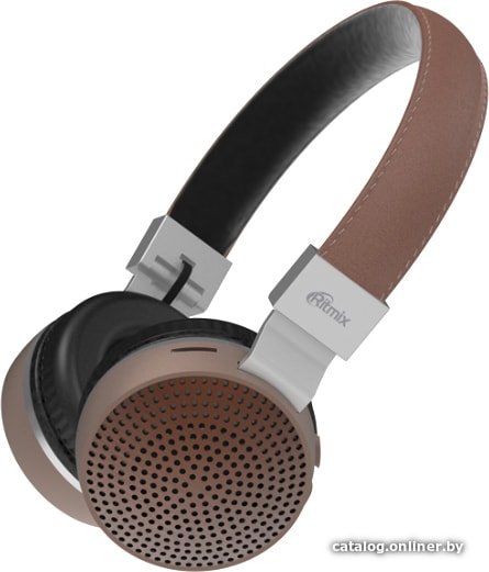 Наушники Ritmix RH-460BTH (коричневый)