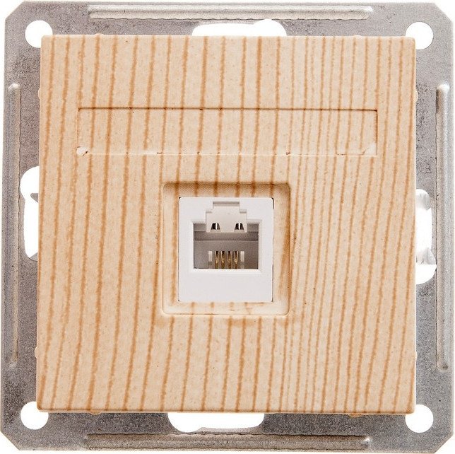 Розетка телефонная Systeme Electric W59 RSI-152T-7-86 (сосна)