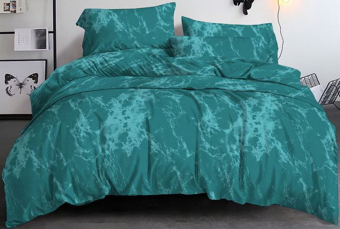 

Евро комплект постельного белья Pandora №888-2 зеленый Евро-стандарт (полисатин)