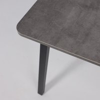 Кухонный стол Мамадома Tirk radial-110 раздвижной 110-142х70 (дымчатая керамика/черный)